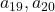 a_{19}, a_{20}
