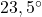 23,5^\circ
