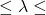 \leq \lambda \leq