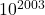 10^{2003}
