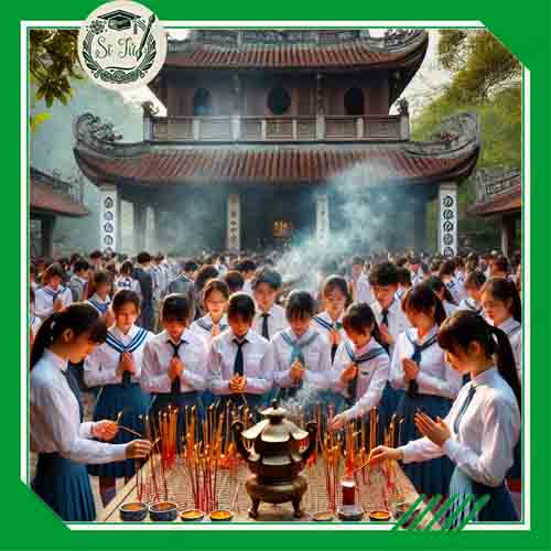 Bài khấn cầu xin thi cử đỗ đạt tại chùa