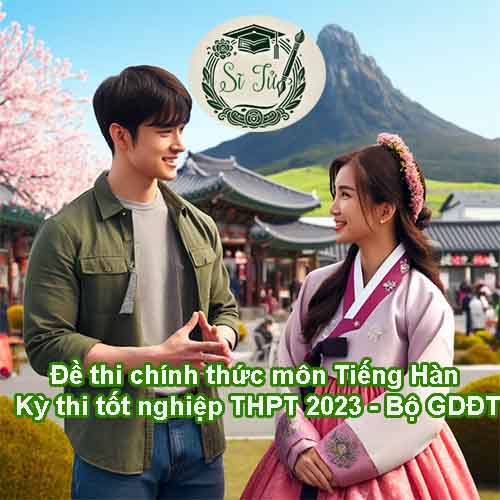 Đề thi tham khảo môn Tiếng Hàn Kỳ thi tốt nghiệp THPT 2023 - Bộ GDĐT
