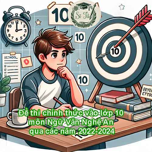 Đề thi tham khảo vào lớp 10 môn Ngữ Văn Nghệ An qua các năm 2022-2024