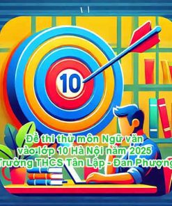 Đề thi thử môn Ngữ văn vào lớp 10 Hà Nội năm 2025 – Trường THCS Tân Lập - Đan Phượng