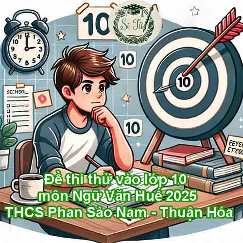 Đề thi thử vào lớp 10 môn Ngữ Văn Huế năm 2025 - Trường THCS Phan Sào Nam - Thuận Hóa