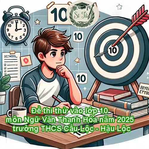 Đề thi thử vào lớp 10 môn Ngữ Văn Thanh Hóa năm 2025 - trường THCS Cầu Lộc - Hậu Lộc