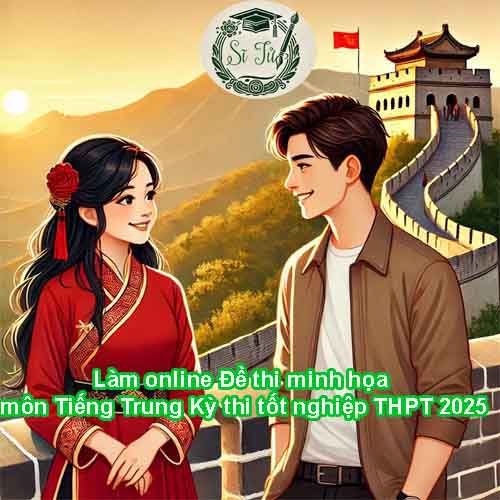 Làm online Đề thi minh họa môn Tiếng Trung Kỳ thi tốt nghiệp THPT 2026