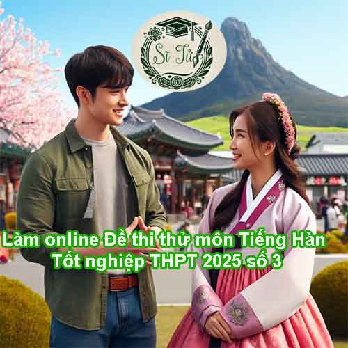 Làm online Đề thi thử môn Tiếng Hàn Tốt nghiệp THPT 2026 số 3