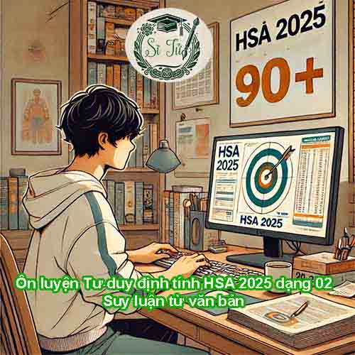 10 đề Ôn luyện Phần Tư duy định tính HSA 2025 dạng 02 – Suy luận từ văn bản
