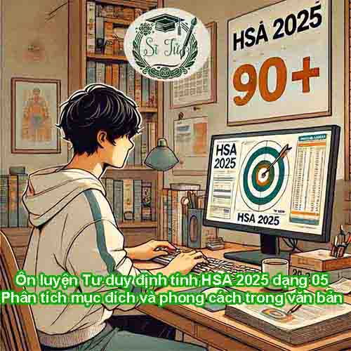 10 đề ôn luyện Phần Tư duy định tính HSA 2025 dạng 05 – Phân tích mục đích và phong cách trong văn bản