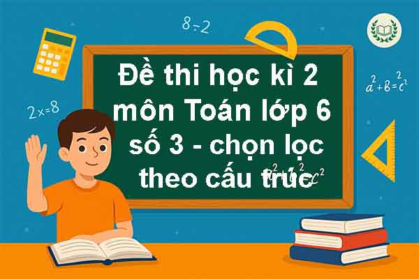 Đề thi học kì 2 môn Toán lớp 6 năm học 2025/26 có đáp án