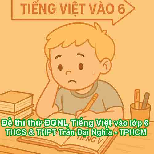 Đề thi thử ĐGNL Tiếng Việt vào lớp 6 trường THCS & THPT Trần Đại Nghĩa - TPHCM