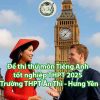 Luyện miễn phí Đề thi thử môn Tiếng Anh tốt nghiệp THPT 2026 – Trường THPT Ân Thi - Hưng Yên