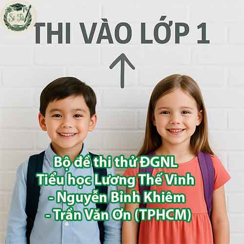 Bộ đề thi thử ĐGNL vào lớp 1 trường Tiểu học Lương Thế Vinh - Nguyễn Bỉnh Khiêm - Trần Văn Ơn (TPHCM)