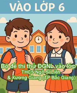 Bộ đề thi thử ĐGNL vào lớp 6 (Toán – Tiếng Việt – Anh) các trường THCS Ngô Sĩ Liên & Xương Giang (Bắc Giang)