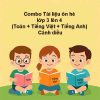 Combo Tài liệu ôn hè lớp 3 lên 4 (Toán + Tiếng Việt + Tiếng Anh) Cánh diều