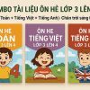 Combo Tài liệu ôn hè lớp 3 lên 4 (Toán + Tiếng Việt + Tiếng Anh) Chân trời sáng tạo