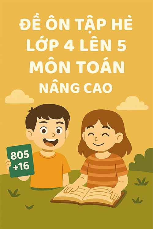Đề ôn tập hè lớp 4 lên 5 môn Toán Nâng cao ôn sớm ĐGNL vào 6 CLC