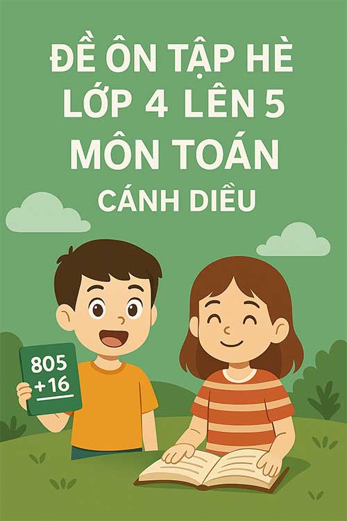 Đề ôn tập hè lớp 4 lên 5 môn Toán