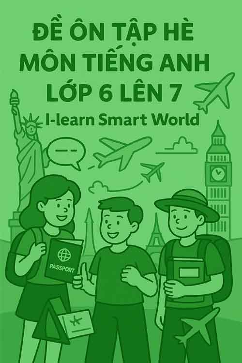 đề ôn tập hè môn Tiếng Anh lớp 6 lên 7 dựa theo I-learn Smart World
