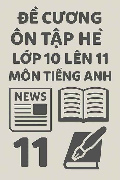 Bài tập ôn hè lớp 10 lên 11 môn Tiếng Anh năm 2025