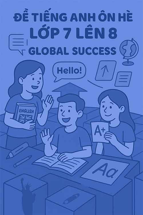 Đề Tiếng Anh ôn hè lớp 7 lên 8 dựa theo Global Success