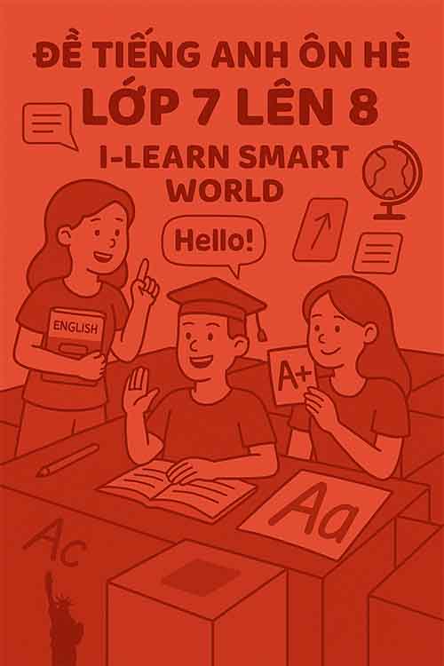 Đề Tiếng Anh ôn hè lớp 7 lên 8 dựa theo I-learn Smart World