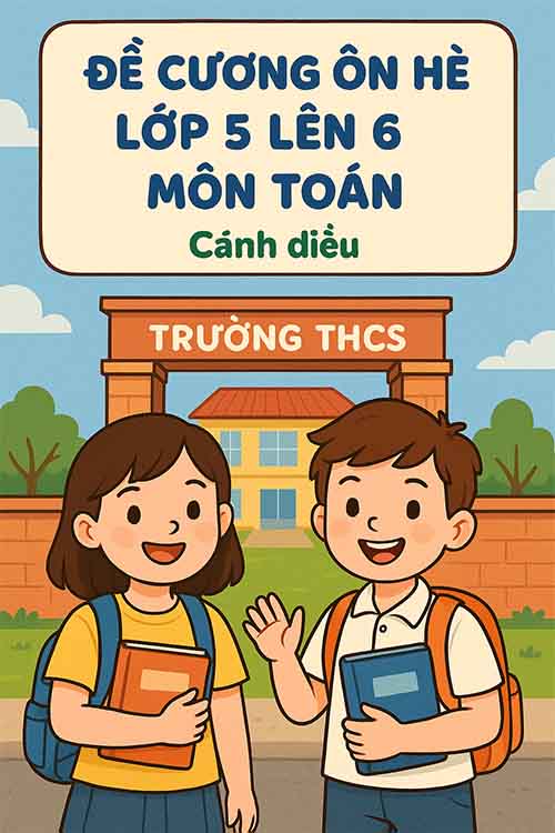 Đề cương ôn hè lớp 5 lên 6 môn Toán dựa theo Cánh diều