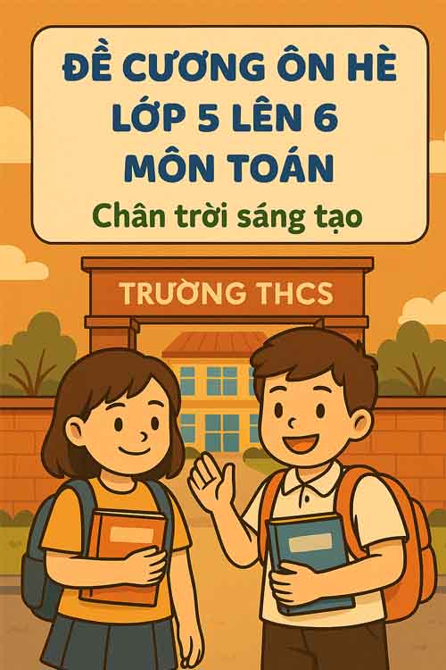 Đề cương ôn hè lớp 5 lên 6 môn Toán dựa theo Chân trời sáng tạo
