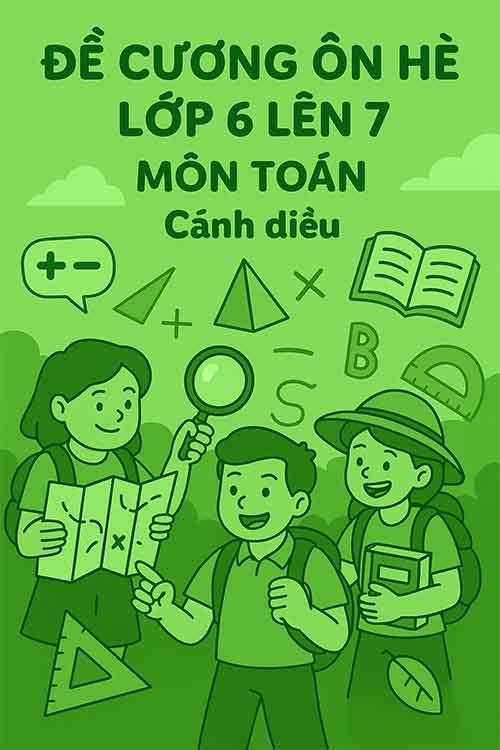 Đề cương ôn hè lớp 6 lên 7 môn Toán dựa theo Cánh diều