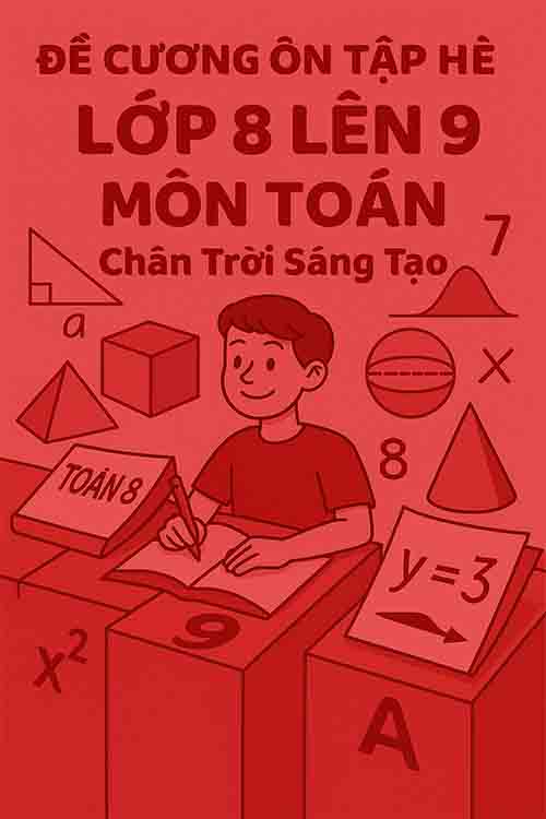 Đề cương ôn tập hè môn Toán lớp 8 lên 9 dựa theo Chân trời sáng tạo