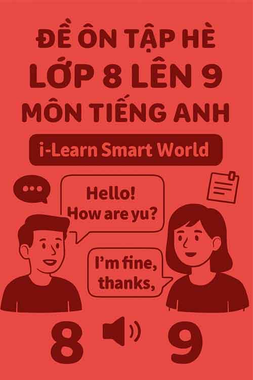 Đề ôn tập hè lớp 8 lên 9 môn Tiếng Anh dựa theo I-learn Smart World