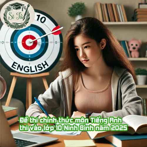 Đề thi tham khảo môn Tiếng Anh thi vào lớp 10 Ninh Bình năm 2025