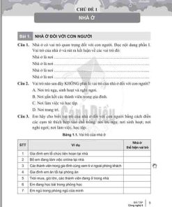 Giải Bài 1 từ câu 1 tới câu 8 (trang 5-7) SBT Công nghệ lớp 6 Cánh diều
