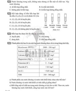 Giải Bài 10 (Trang 27-30) SBT Khoa học tự nhiên lớp 6 Cánh diều: Hỗn hợp - Chất tinh khiết - Dung dịch