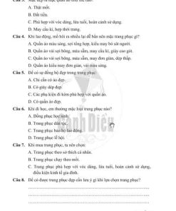 Giải Bài 10 từ câu 1 tới câu 12 (trang 24-26) SBT Công nghệ lớp 6 Cánh diều