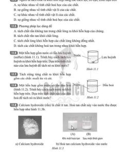 Giải Bài 11 (Trang 30-32) SBT Khoa học tự nhiên lớp 6 Cánh diều Tách chất ra khỏi hỗn hợp