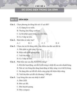 Giải Bài 12 từ câu 1 tới câu 11 (trang 28-30) SBT Công nghệ lớp 6 Cánh diều