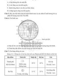 Giải Bài 14 từ Câu 1 tới câu 7 (trang 68-70) SBT Lịch sử và Địa lí lớp 6 Cánh diều Phần Địa lí