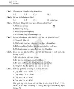 Giải Bài 14 từ câu 1 tới câu 15 (trang 32-35) SBT Công nghệ lớp 6 Cánh diều