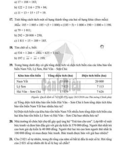 Giải Bài 15 tới bài 22 (trang 10-12) SBT Toán lớp 6 Cánh diều tập 1