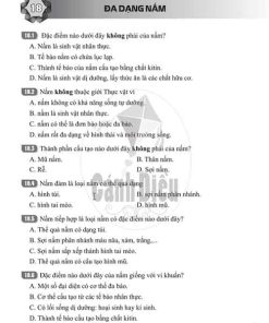 Giải Bài 18 (Trang 47-48) SBT Khoa học tự nhiên lớp 6 Cánh diều: Đa dạng nấm