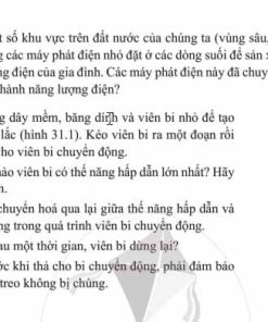 Giải Bài 31 (Trang 77-79) SBT Khoa học tự nhiên lớp 6 Cánh diều: Sự chuyển hóa năng lượng