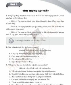 Giải Bài 4 (Trang 19-23) SBT Giáo dục công dân lớp 6 Cánh diều: Tôn trọng sự thật