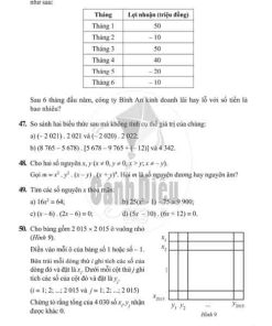 Giải Bài 40 tới bài 50 Tiết 5 chương II (trang 81-83) SBT Toán lớp 6 Cánh diều tập 1