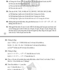 Giải Bài 58 tới bài 65 tiết 6 chương I (trang 22-23) SBT Toán lớp 6 Cánh diều tập 1