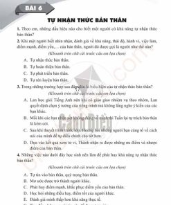 Giải Bài 6 (Trang 30-34) SBT Giáo dục công dân lớp 6 Cánh diều Tự nhận thức bản thân