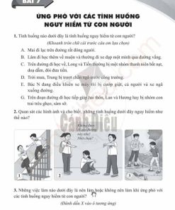Giải Bài 7 (Trang 35-38) SBT Giáo dục công dân lớp 6 Cánh diều: Ứng phó với các tình huống nguy hiểm từ con người