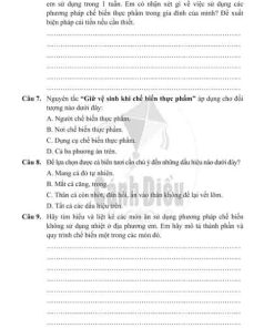 Giải Bài 7 từ câu 1 tới câu 9 (trang 18-21) SBT Công nghệ lớp 6 Cánh diều