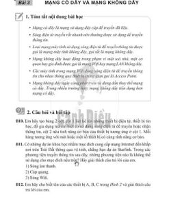 Giải Chủ đề B Bài 3 từ câu B10 tới B15 (trang 17-18) SBT Tin học lớp 6 Cánh diều